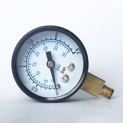 manometro industriale bagnato d'ottone di Antivari del manometro della parte radiale di 35mm 2,5