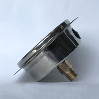 75mm 1 manometro di pressione del gas del MPa con il manometro riempito liquido della glicerina della flangia